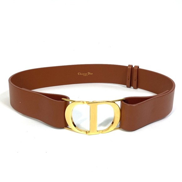 DIOR Brown Leather Belt - Picture 1 of 10